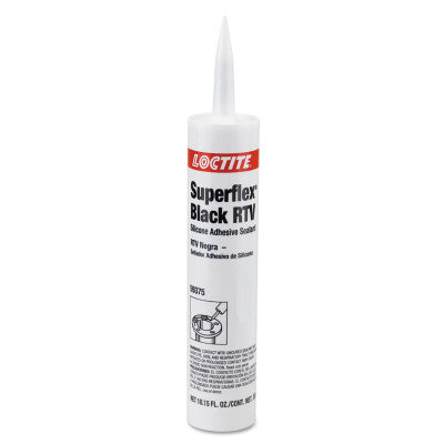Superflex RTV, Silicone Adhesive Sealants, 300 mL Cartridge, Black