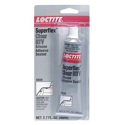 Superflex RTV, Silicone Adhesive Sealants, 80 mL Tube, Clear