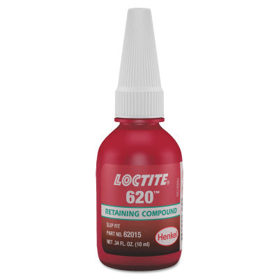 620 Retaining Compound, High Temperature, 10.00 mL Bottle, Green, 3,800 psi
