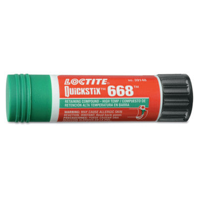 QuickStix 668 Retaining Compound, High Temperature, 19 g Tube, Green, 1870 psi