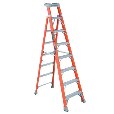 FS1500 Series Fiberglass Step Ladder, 8 ft x 24 7/8 in, 300 lb Capacity