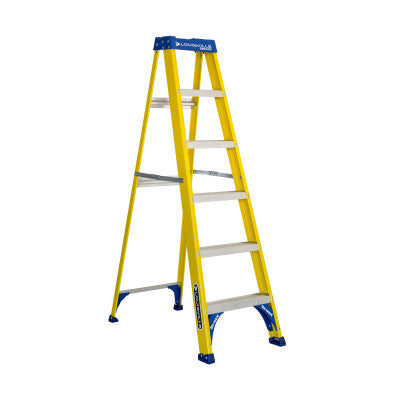 FS2000 Series Pioneer Fiberglass Step Ladder, 6 ft x 21 7/8 in, 250 lb Capacity