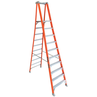 FXP1700 Series Fiberglass Pro Platform Ladder, 33 4/5 in Wide, 300 lb Capacity