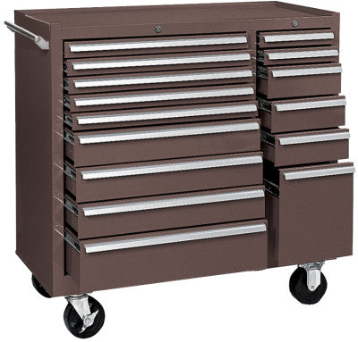 64314 MAINT CART 15 DRAWER B.B SLIDES BROWN