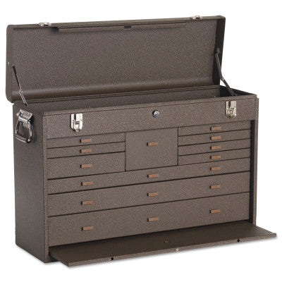 Machinists' Chests, 26 3/4 in x 8 1/2 in x 18 in, 3000 cu in, Brown Wrinkle