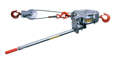 Cable Ratchet Hoist-Winches, 3 Tons Capacity, 15 ft Lifting Height, 105 lbf