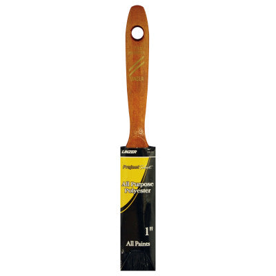 Latex Paint Brushes, 1/2 in thick, 2 1/4 in trim, Polyester, Walnut Wood handle