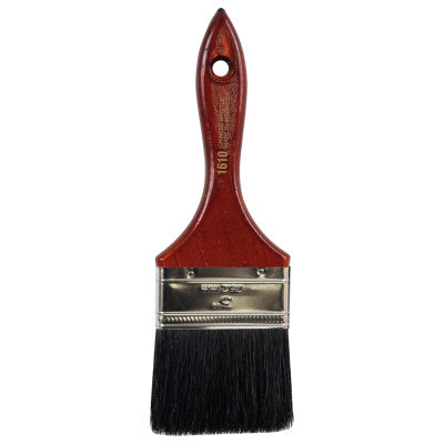 China Bristle Brushes, 1/2 in thick, 2 in trim, Black China, Wood handle