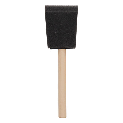 Foam Brushes, 3 in wide, Foam, Wood handle