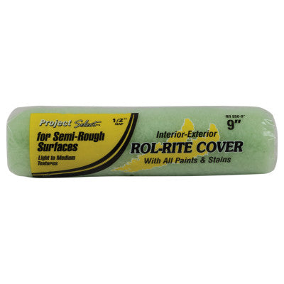 Rol-Rite Roller Covers, 9 in, 1/4 in Nap, Knit Fabric