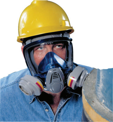 Advantage 3200 Full-Facepiece Respirator, Medium, Rubber Harn