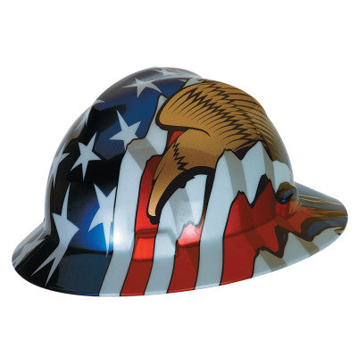 Freedom Series V-Gard Helmets, Fas-Trac III, 6 1/2 - 8, American Flag w/2 Eagles