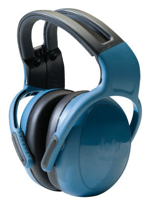 left/RIGHT Earmuffs, 25 dB NRR, Blue, Headband