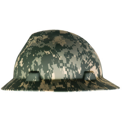 Freedom Series V-Gard Hard Hats, Fas-Trac Ratchet, Full Brim, Camouflage