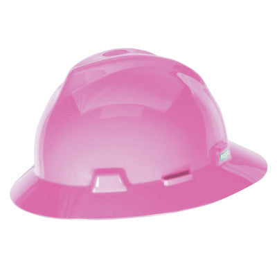 V-Gard Protective Full Brim Hat, Fas-Trac III, 6 1/2 - 8, Hot Pink