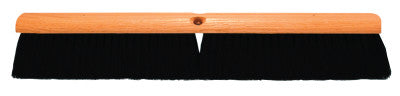 No. 10 Line Floor Brushes, 36 in Hardwood Block, 3 in Trim L, Black Tampico