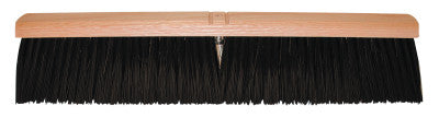 No. 10A Line Floor Brushes, 36 in Hardwood Block, 3 in Trim L, Black Tampico
