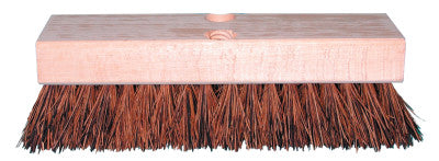 Deck Scrub Brushes, 12 in Hardwood Block, 2 in Trim L, Stiff Palmyra