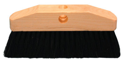 Window Brushes, 8 in Hardwood Block, 2 1/2 in Trim L, Black Horsehair; Plastic