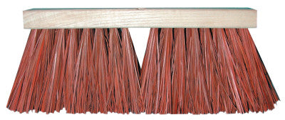 Palmyra Stalk Street Brooms, 16 in, 6 1/4 in Trim L, Dyed Palmyra Stalk