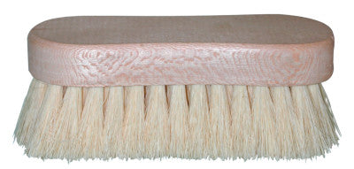 Utility Scrub Brushes, 6 1/4 in Hardwood Block, 1 1/2 in Trim L, White Tampico