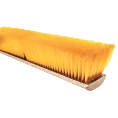 No. 19 Line Floor Brushes, 24 in Hardwood Block, 3 in Trim L, Yellow Plastic
