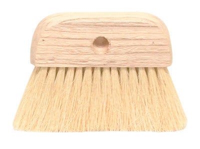 Roof & Tar Brushes, 6 1/4 in Hardwood Block, 3 in Trim L, White Tampico