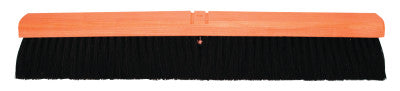 No. 20A Line Floor Brushes, 18 in Hardwood Block, 3 in Trim L, Black Plastic