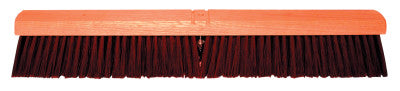 No. 22A Line Garage Brush, 24 in Hardwd Block, 3 in Trim L, Coarse Brown Plastic