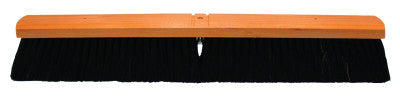No. 26A Line Floor Brushes, 24 in, Black Horsehair/Plastic/SR Grade Plastic