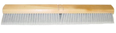 No. 37A Line Floor Brushes, 24 in, 3 in Trim L, Flagged-Tip Silver Plastic