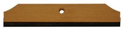 Wood-Back Squeegees, 24 in, Black Rubber