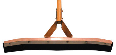 Curved Squeegee, 18 in, Rubber, Steel Bracket Handle