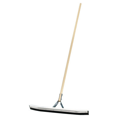 Curved Squeegee, 24 in, Rubber, Steel Bracket Handle