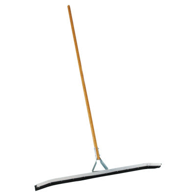 Curved Squeegee, 24 in, Rubber, Tapered Handle Socket