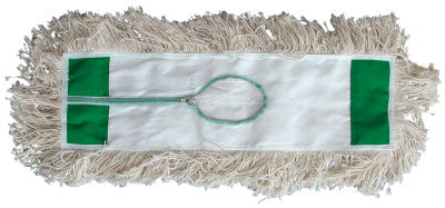 Industrial Dust Mop Heads, White Absorbent Cotton Yarn, 48 x 5