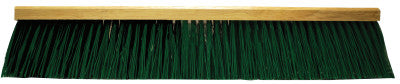 No. 55 Line FlexSweep Garage Brushes, 36 in, 3 3/4 in Trim L, Stiff Green Poly