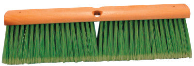 No. 6 Line Floor Brushes, 18 in, 4 in Trim L, Light Green Flagged-Tip Plastic