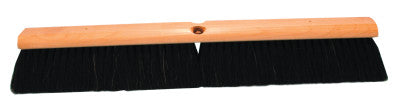 No. 7 Line Floor Brushes, 24 in Hardwood Block, 3 in Trim L, Black Horsehair