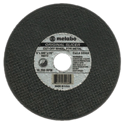 Slicer Cutting Wheel, 6 in Dia, 1/16 in Thick, 36 Grit Aluminum Oxide