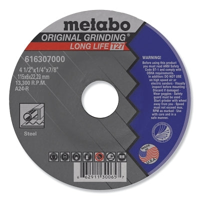 WHEEL 4-1/2 IN A24R NO.27 METABO 16307