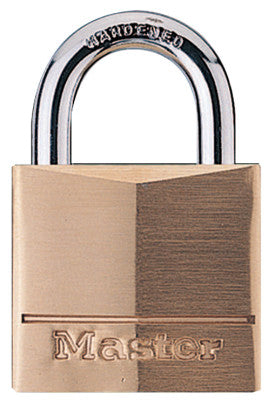 No. 140 Solid Brass Padlocks, 1/4 in Diam., 2 in L X 13/16 in W