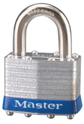 No. 1 Laminated Steel Pin Tumbler Padlocks, 5/16" Dia, 15/16" L X 3/4" W