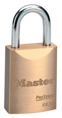 Weather Tough Solid Brass Padlocks, 1/4 in Diam., 1 1/16 in L X 25/32 in W