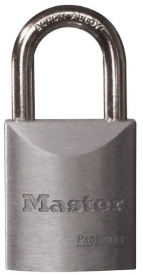 Pro Series High Security Padlocks-Solid Steel, 5/16" Dia, 1 3/16"LX29/32"W