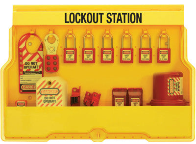 Safety Series Lockout Stations, 22 in, Electrical, Zenex Thermoplastic