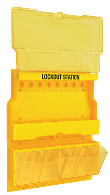 Safety Series Deluxe Lockout Stations, Unfilled, 22 in