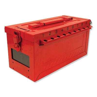 PORTABLE GROUP LOCK BOXWITH KEY WINDOW