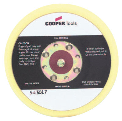 5" HOOK & LOOP PAD NON-VAC
