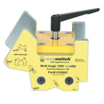 MagVise Multi-Angle Clamp, 21 lb, 6 2/5 in x 7 1/10 in x 6 3/10 in